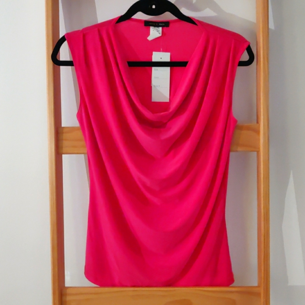 3/$12 Drape neck sleeveless top
